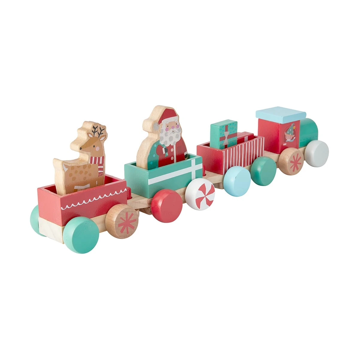 Christmas Wooden Train 2 Christmas Wooden Train - Image 2