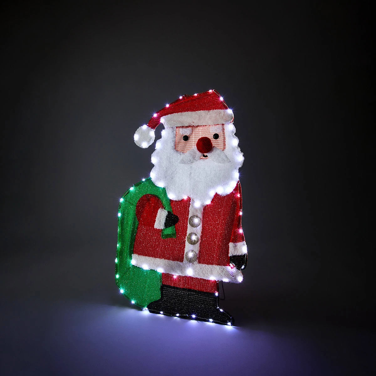 Solar Powered 65 LED Christmas Santa Light 5 Solar Powered 65 LED Christmas Santa Light - Image 5