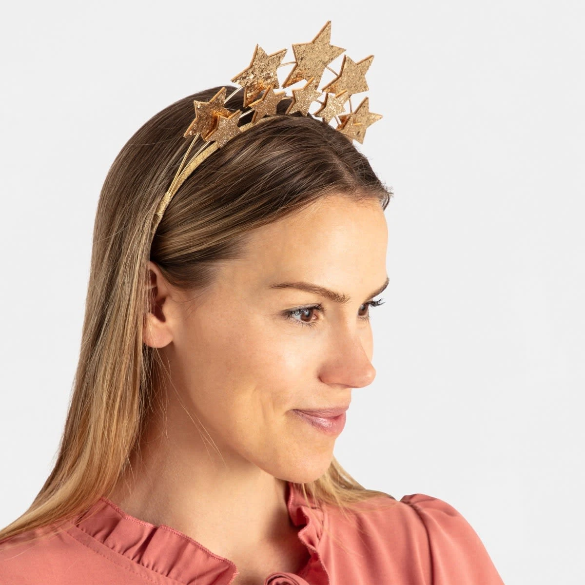 Christmas Star Headband - Gold Tone 5 Christmas Star Headband - Gold Tone - Image 5