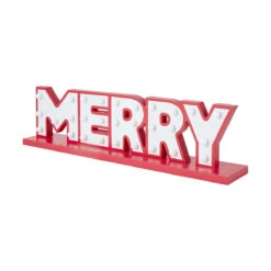 Battery Operated Christmas Light Up Merry Sign -Christmas Gift Shop 5ac22774 2b0a 43a6 b4b6 d4ddd43a12a2