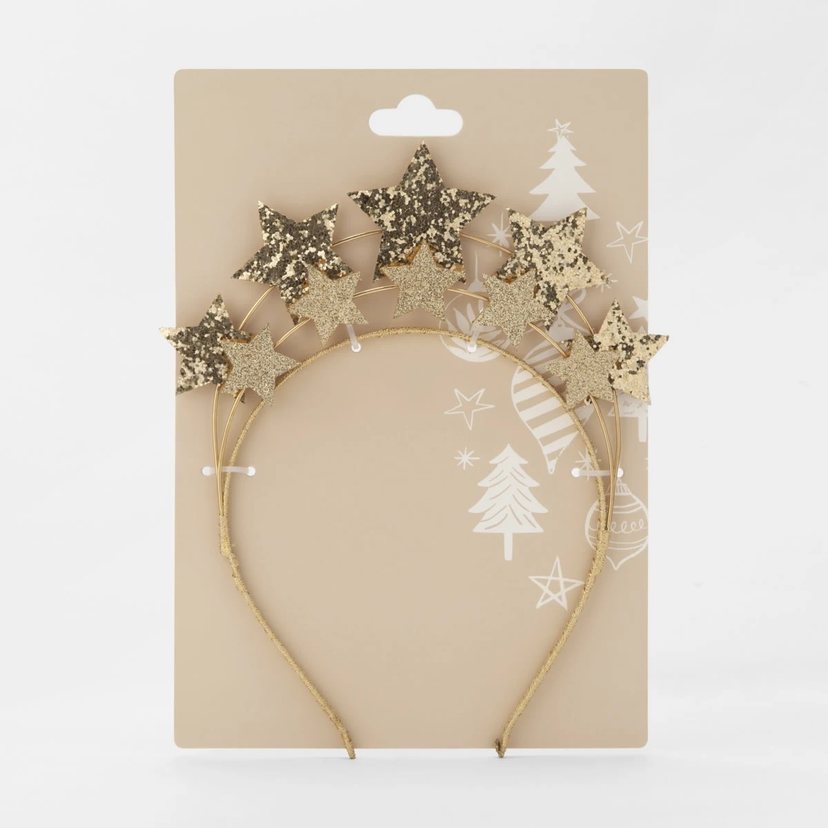 Christmas Star Headband - Gold Tone 4 Christmas Star Headband - Gold Tone - Image 4