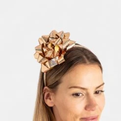 Christmas Top Bow Headband - Gold Tone -Christmas Gift Shop 5e2aeac2 9ecc 40fb 897a 1ff1e280b166