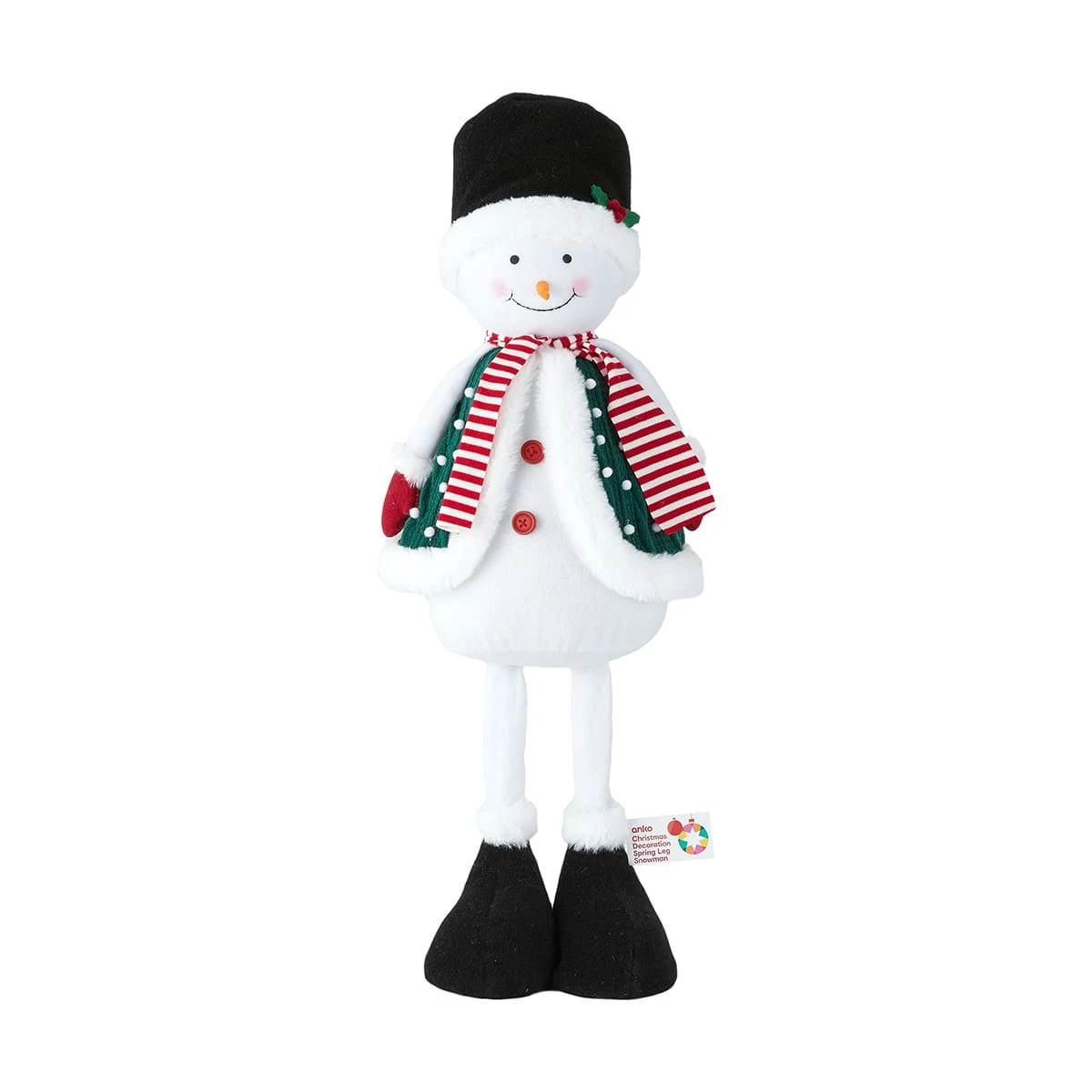 Christmas Decoration Spring Leg Snowman 2 Christmas Decoration Spring Leg Snowman - Image 2