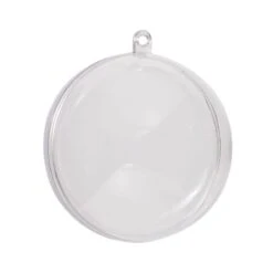 10 Pack Christmas Craft Fillable Baubles