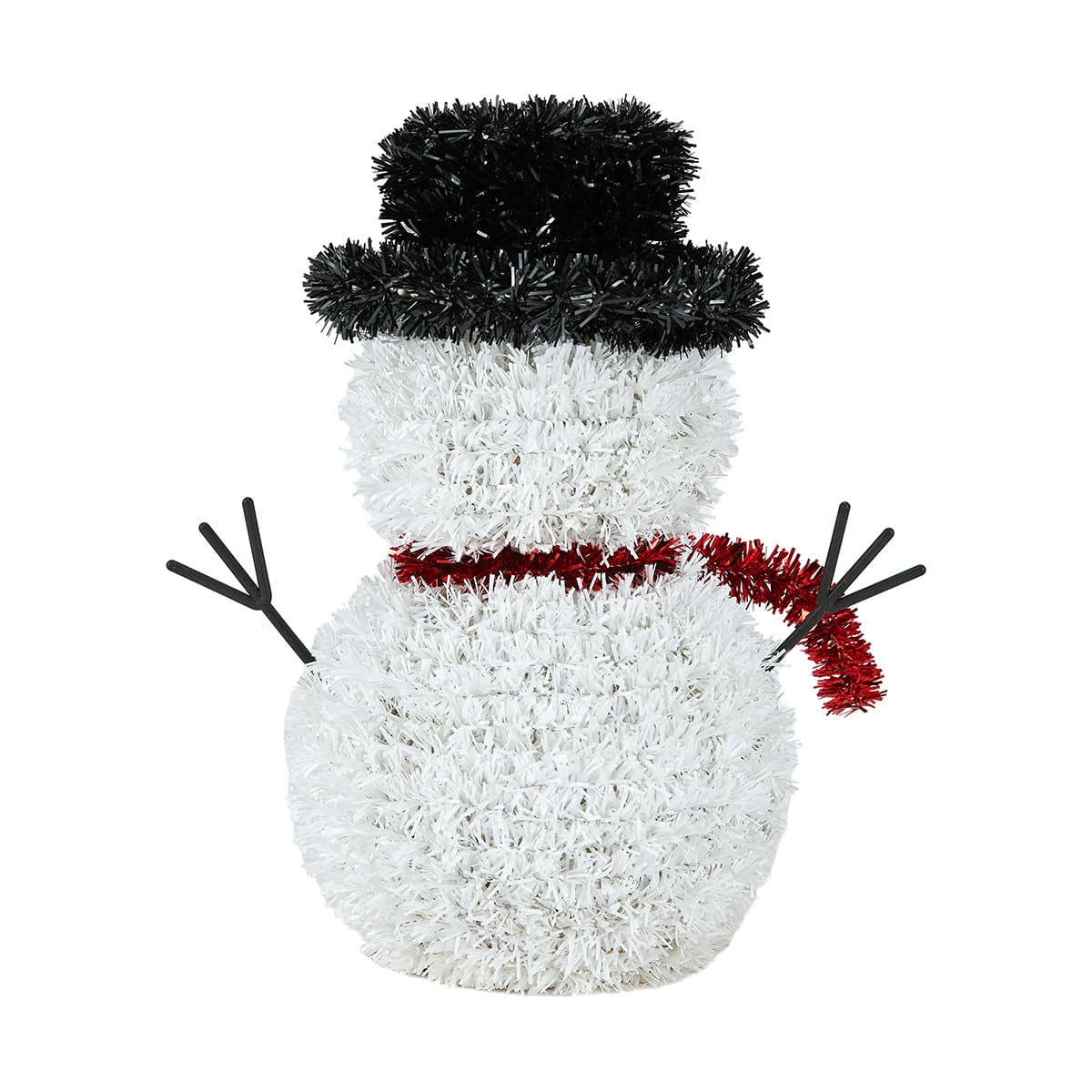 Christmas Hanging Decoration Tinsel Snowman 4 Christmas Hanging Decoration Tinsel Snowman - Image 4