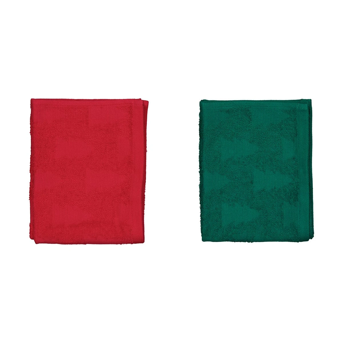 2 Pack Cotton Merry Christmas Hand Towels 3 2 Pack Cotton Merry Christmas Hand Towels - Image 3