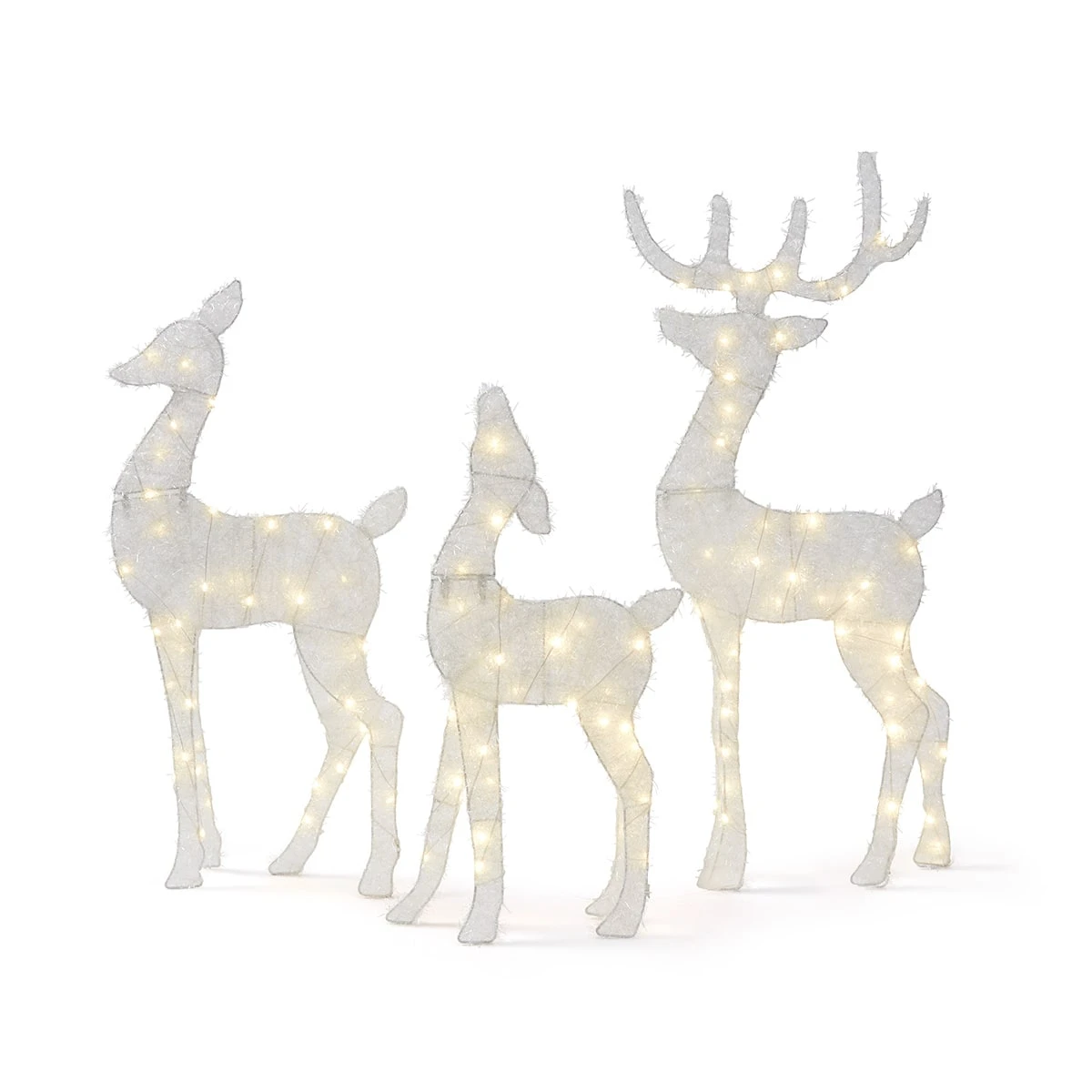 Solar Powered Christmas Light Up Reindeer Family 7 Solar Powered Christmas Light Up Reindeer Family - Image 7