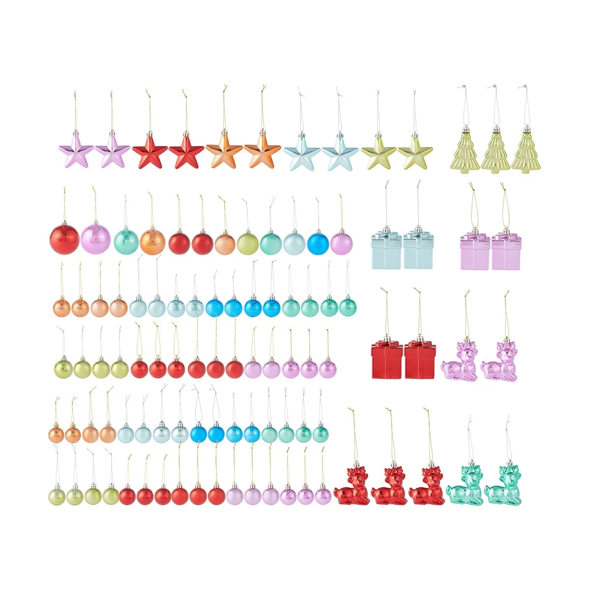 100 Piece Christmas Festive Fun Decoration Set 8 100 Piece Christmas Festive Fun Decoration Set - Image 8