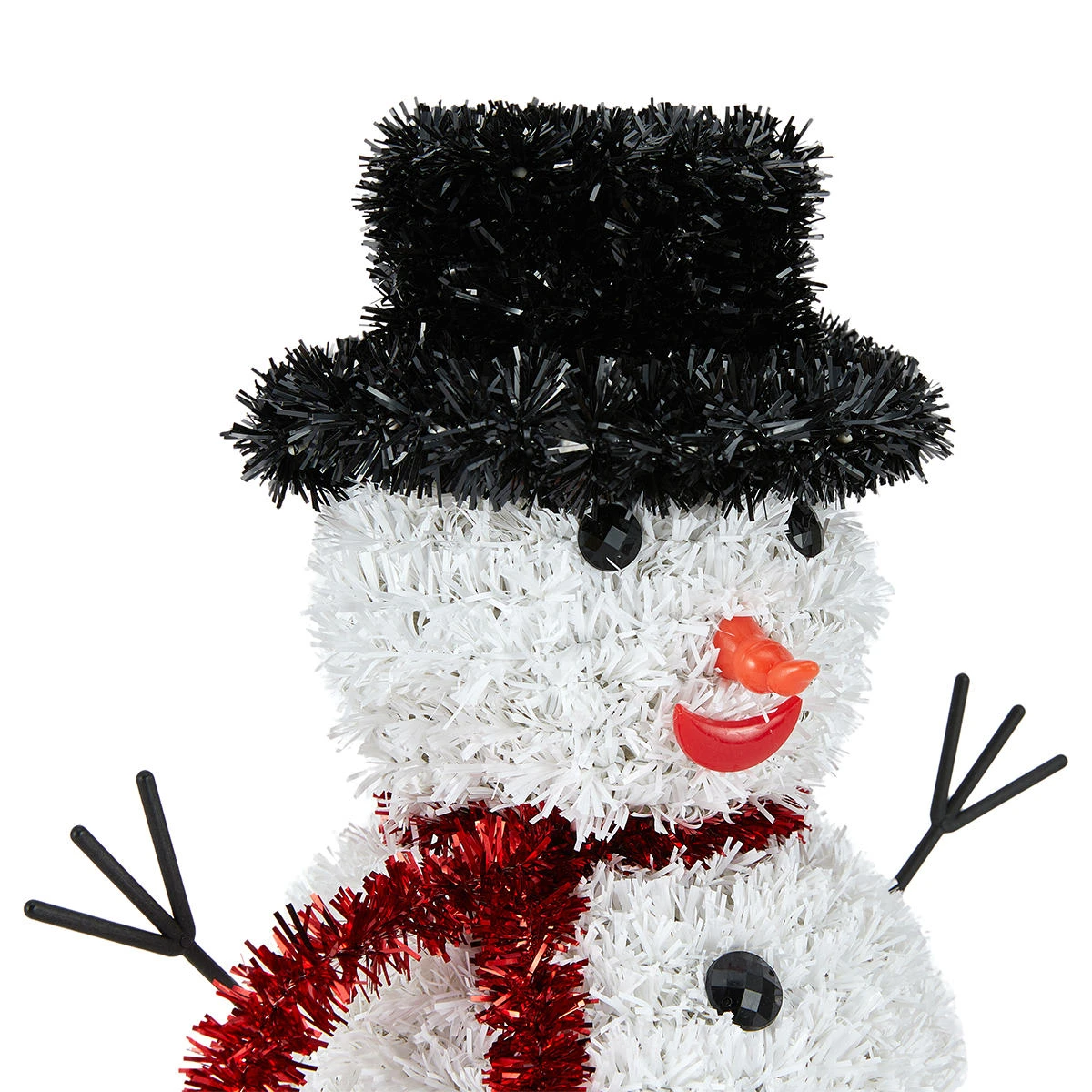 Christmas Hanging Decoration Tinsel Snowman 2 Christmas Hanging Decoration Tinsel Snowman - Image 2
