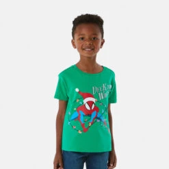 Spider-Man License Christmas Print T-shirt -Christmas Gift Shop 65c5def6 c39b 435c a330 05711f4615dd