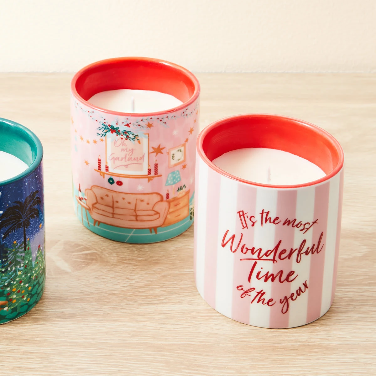 2 Pack Christmas Scents Wonderful Time Fragrant Candles 4 2 Pack Christmas Scents Wonderful Time Fragrant Candles - Image 4