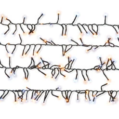 Low Voltage 300 LED Christmas White/Warm White Cluster Lights