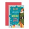 Hallmark Warner Bros Elf Christmas Card For Son - Nice List