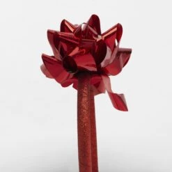 Christmas Top Bow Headband - Red