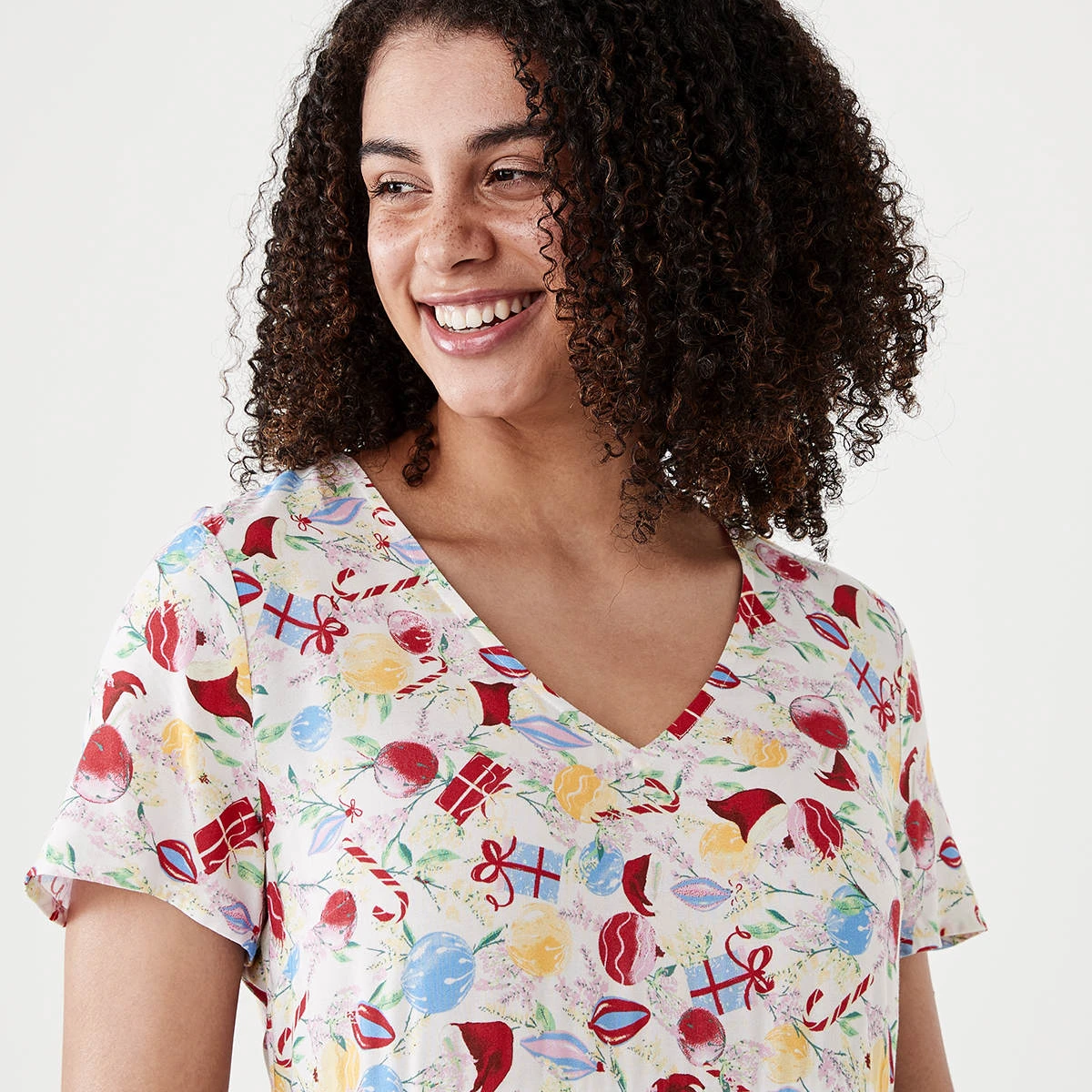 Short Sleeve Christmas Mini Dress 10 Short Sleeve Christmas Mini Dress - Image 10