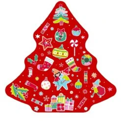 Christmas Tree Biscuit Tin 160g - Assorted
