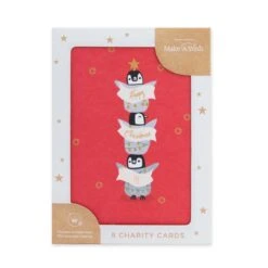 Creative Publishing By Hallmark 8 Pack Boxed Charity Christmas Cards - Merry Little Penguins