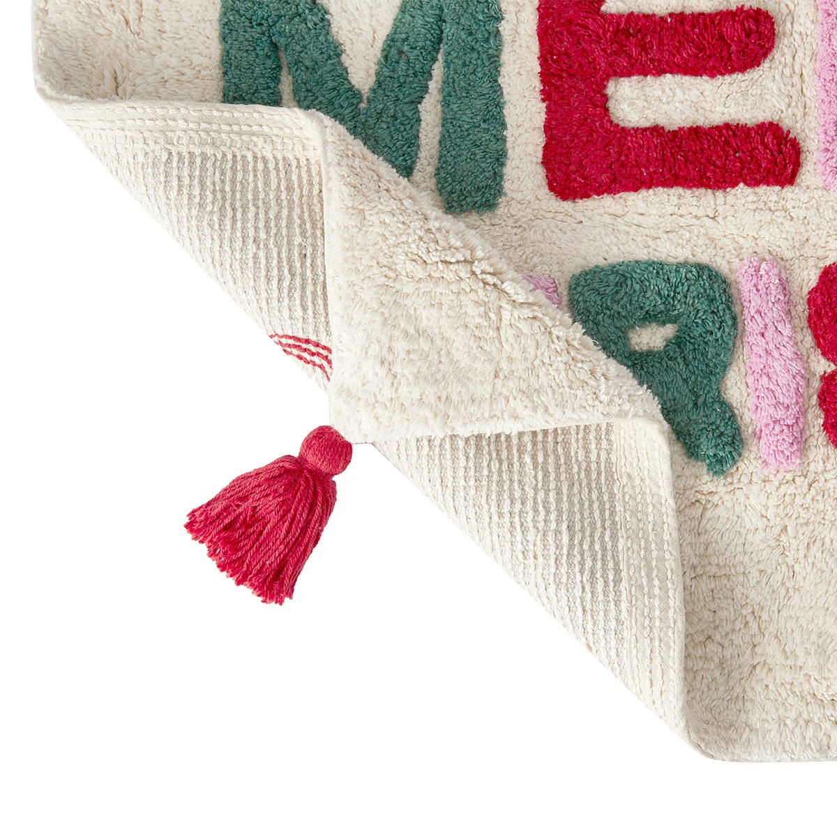 Merry Christmas Bath Mat - Beige 3 Merry Christmas Bath Mat - Beige - Image 3