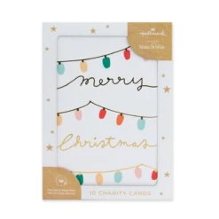 Hallmark 10 Pack Boxed Charity Christmas Cards - Colourful String Lights -Christmas Gift Shop 80b5c7f7 c470 4f67 a012 47cf4da7ed6e