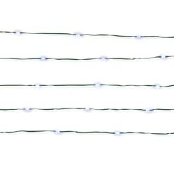 Battery Operated 100 LED Wire Christmas Lights - Assorted