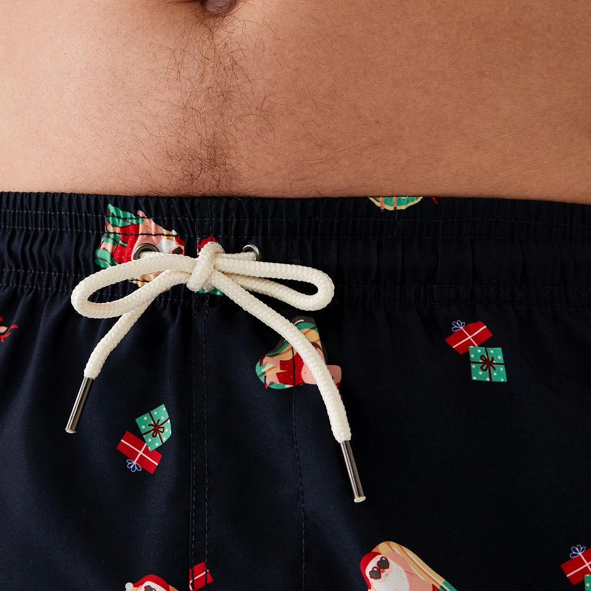 Christmas Mid Length Print Swim Shorts 2 Christmas Mid Length Print Swim Shorts - Image 2
