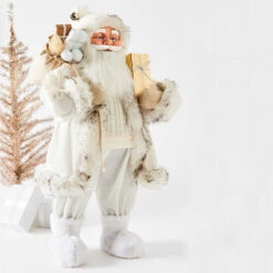 Christmas Extra Extra Large Light Up Santa - White -Christmas Gift Shop 8b5970b0 ef81 420c ae7c 72e0ce75f36b