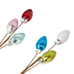 2 Pack Christmas Sequin Bulb Tree Picks - Assorted -Christmas Gift Shop 8cc46f65 e1e6 424c ad90 e94d7eb4efc9