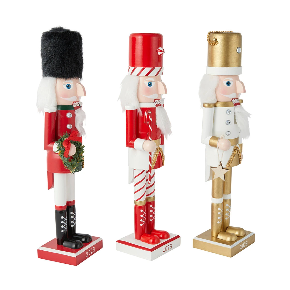 34cm Christmas Nutcracker Decoration - Assorted 2 34cm Christmas Nutcracker Decoration - Assorted - Image 2
