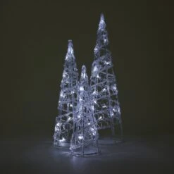 3 Pack Solar Powered 48 LED Christmas Cone -Christmas Gift Shop 9157a3c6 6253 4572 802d 8261e3529d72