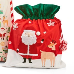 Christmas Santa Sack - Embroidered -Christmas Gift Shop 92fc2e13 41da 4721 a0bb 39ccadd97412