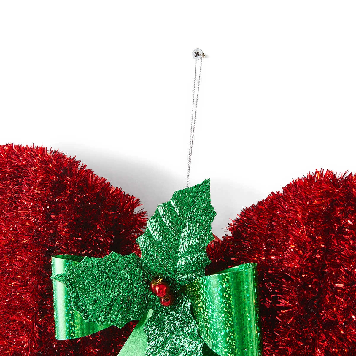 Christmas Hanging Decoration Tinsel Bow 6 Christmas Hanging Decoration Tinsel Bow - Image 6