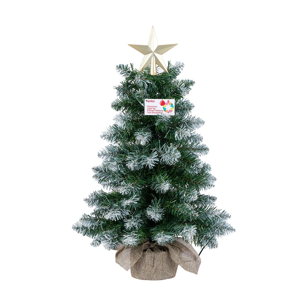 Christmas Light Up Frosted Tabletop Tree Decoration 6 Christmas Light Up Frosted Tabletop Tree Decoration - Image 6