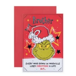 Hallmark Dr Seuss The Grinch Christmas Card For Brother - Grinchmas