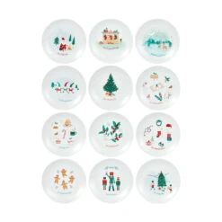 12 Piece 12 Days Of Christmas Side Plates -Christmas Gift Shop 96b77180 5e8a 4997 a18c 8df3e1b1535b