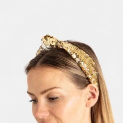 Christmas Festive Headband - Gold And Silver Tone