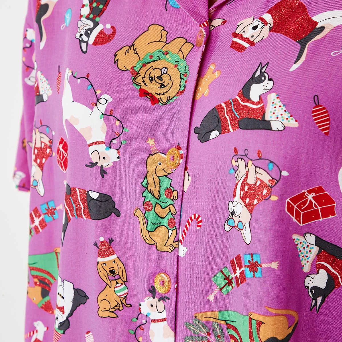 Christmas Short Sleeve Top And Shorts Pyjama Set 14 Christmas Short Sleeve Top And Shorts Pyjama Set - Image 14