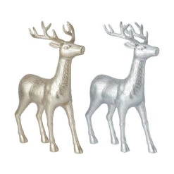 Christmas Decoration Metallic Reindeer Large - Assorted