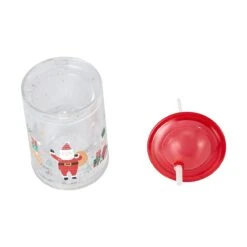 Christmas Glitter Tumbler With Straw