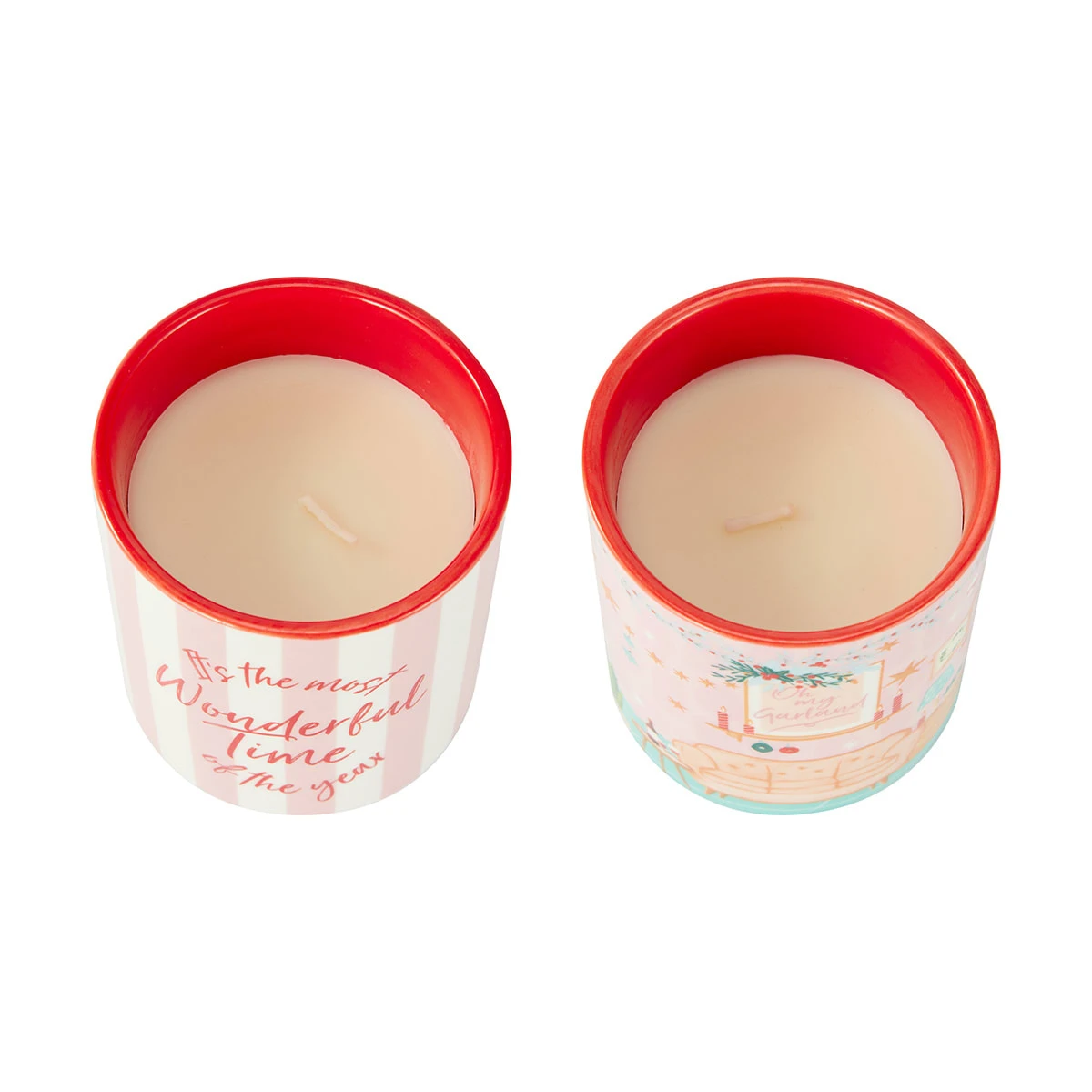 2 Pack Christmas Scents Wonderful Time Fragrant Candles 2 2 Pack Christmas Scents Wonderful Time Fragrant Candles - Image 2