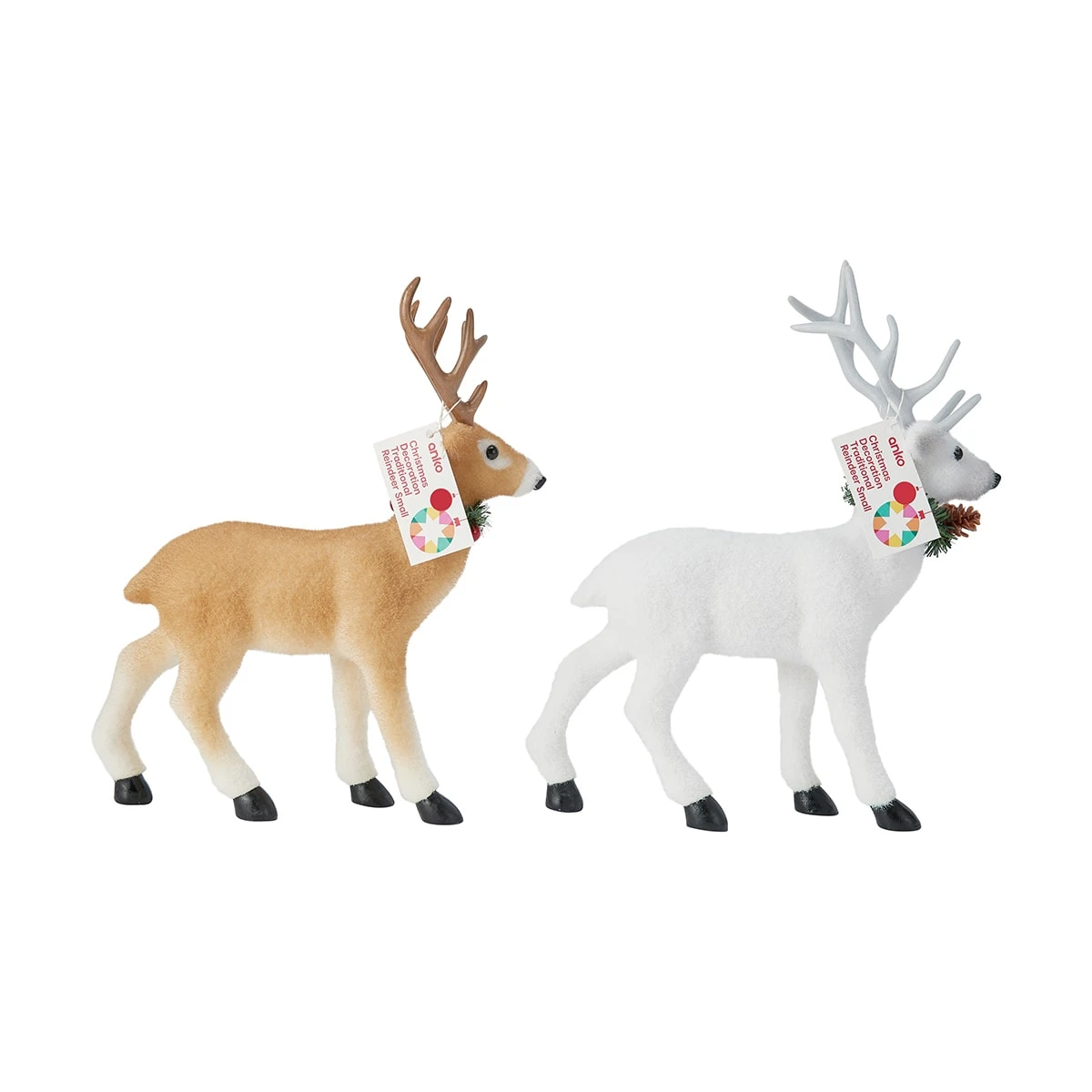 Christmas Decoration Traditional Reindeer Small - Assorted 3 Christmas Decoration Traditional Reindeer Small - Assorted - Image 3