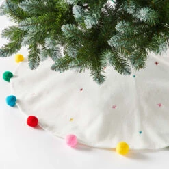 1m Christmas Pom Poms Tree Skirt 9 1m Christmas Pom Poms Tree Skirt -Christmas Gift Shop a5aa6ae4 6d71 4249 be1f 7883fd5fa2b4