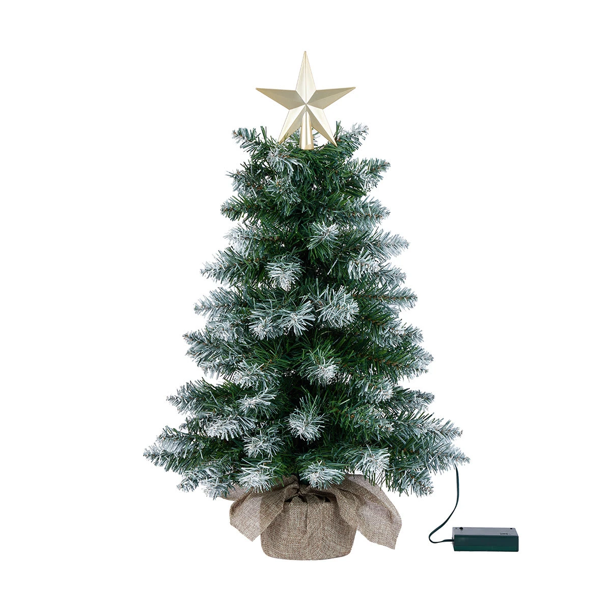 Christmas Light Up Frosted Tabletop Tree Decoration 5 Christmas Light Up Frosted Tabletop Tree Decoration - Image 5