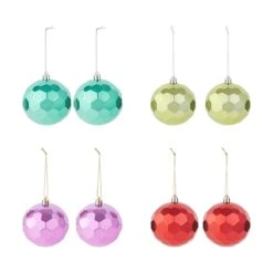 8 Pack 8cm Christmas Baubles - Festive Fun -Christmas Gift Shop aab52b6c c1ab 4496 a756 ca7dca698e28