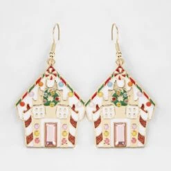 Christmas House Drop Earrings - Gold Tone 9 Christmas House Drop Earrings - Gold Tone -Christmas Gift Shop abbf11b6 8b56 4c6f a21a 0db5479d09bb