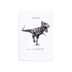 Hallmark Christmas Card For Husband - Festive T-Rex