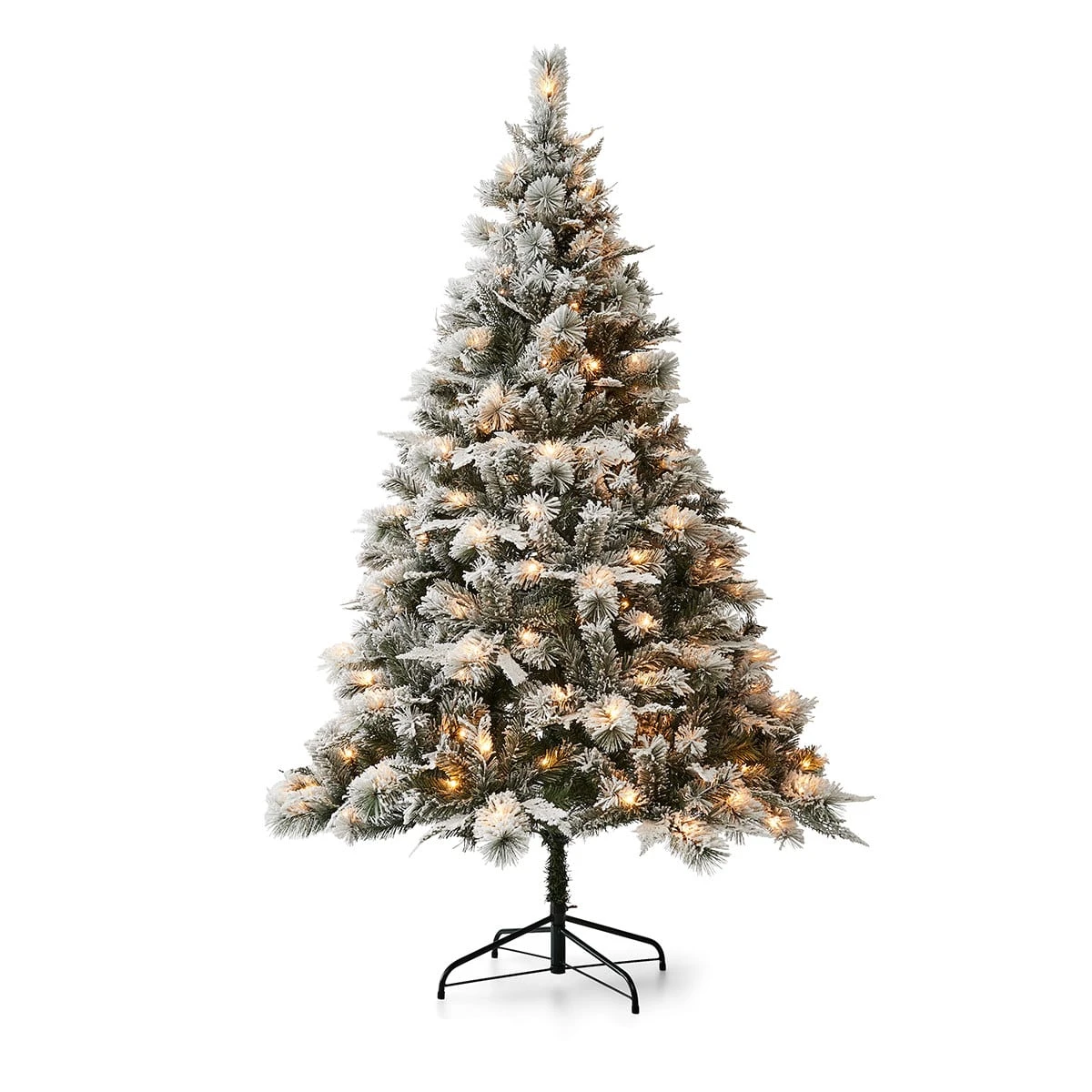 2.13m (7ft) Prelit Snowy Christmas Tree - (K) 5 2.13m (7ft) Prelit Snowy Christmas Tree - (K) - Image 5