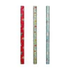 4m Christmas Holographic Roll Wrap - Assorted