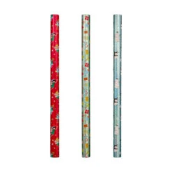 4m Christmas Holographic Roll Wrap - Assorted
