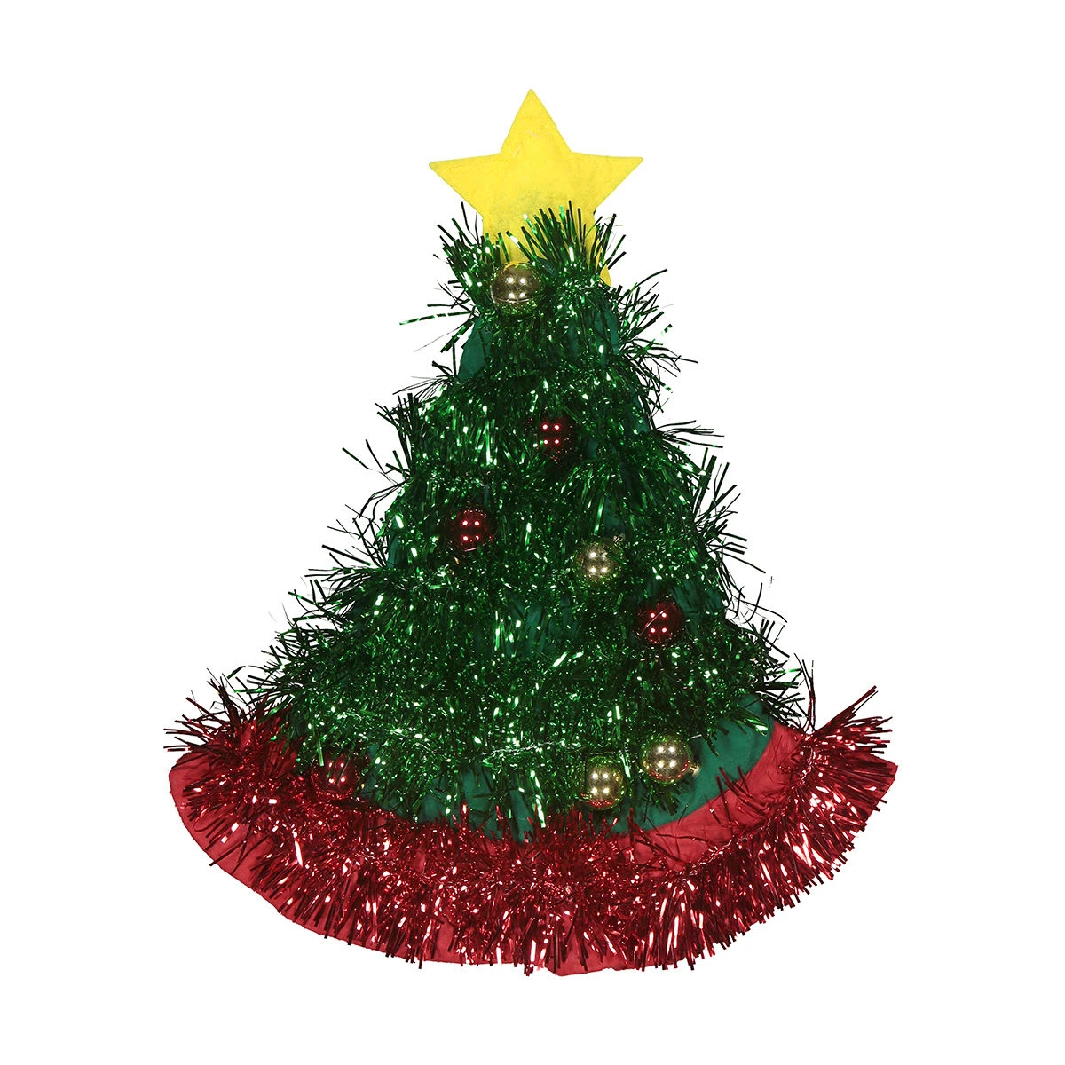 Christmas Tinsel Tree Hat 2 Christmas Tinsel Tree Hat - Image 2