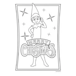 Merry And Bright The Elf On The Shelf: A Christmas Tradition Jumbo Colouring Book